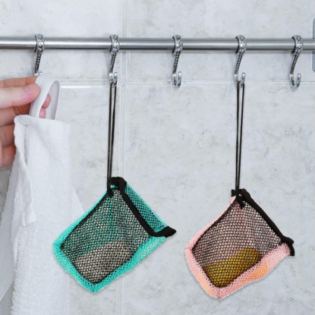 4 PCS Bar Soap Exfoliating Pouches