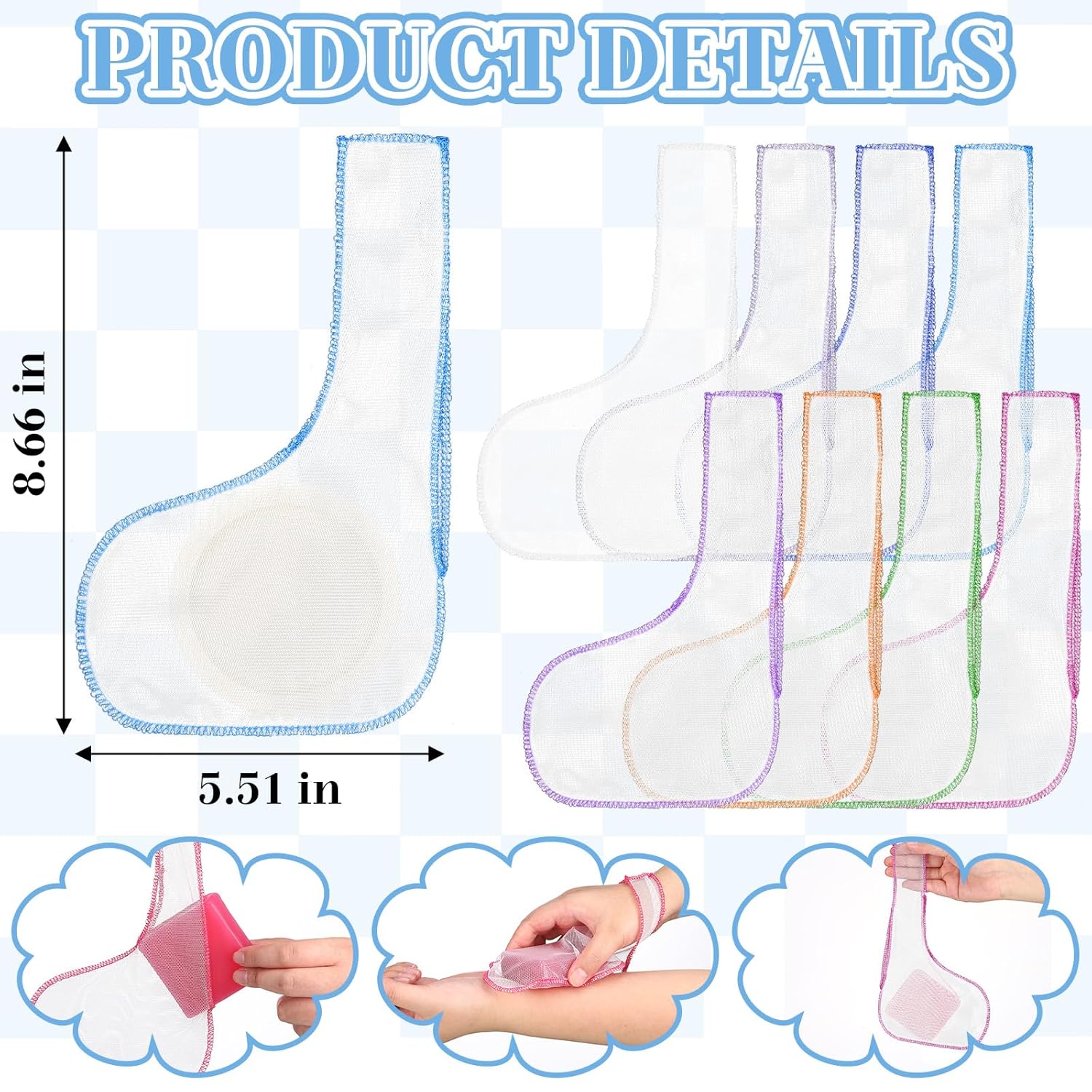 8 PCS Soap Bar Holder Bags - Image 2